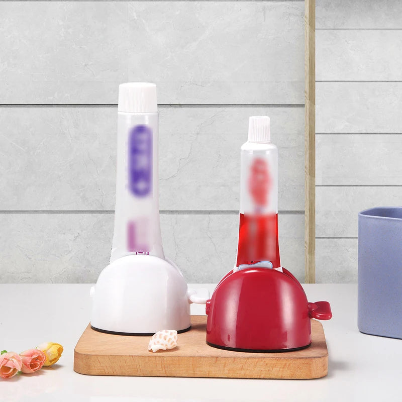 Toothpaste Squeezer Holder Cleanser Bathroom Accessories Toothpaste Squeezer Toothbrush Holder Rolling Toothpaste Squeezer