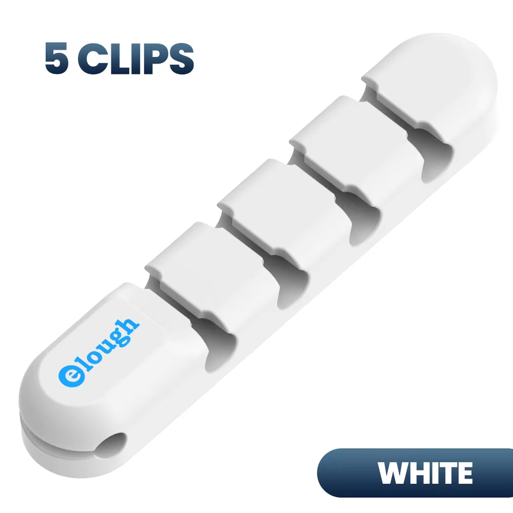 Cable Organizer Desktop Cable Management Silicone USB Cable Winder Clips Cable Holder for Mouse Headphone Wire Holder Organizer