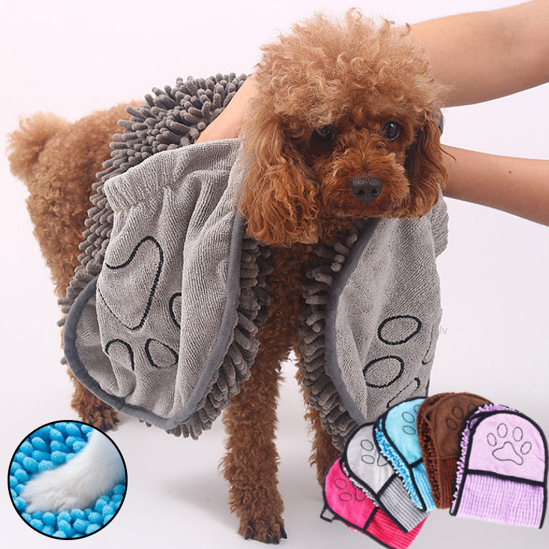 Dogs Cats Towels Super Absorbent Dog Bathrobe Microfiber Bath Towels Quick-Drying Cat Bath Towel for Pets Towel Dog Towels Pet Products
