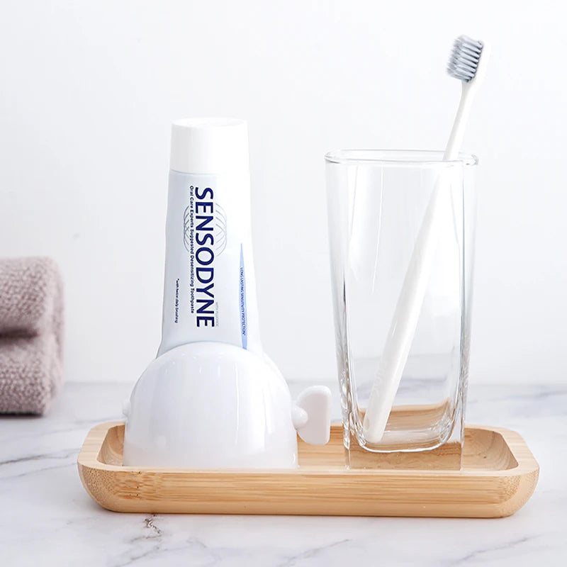 Toothpaste Squeezer Holder Cleanser Bathroom Accessories Toothpaste Squeezer Toothbrush Holder Rolling Toothpaste Squeezer